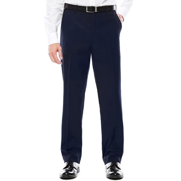 U.s. Polo Assn. Navy Flat-front Suit Pants - Classic Fit