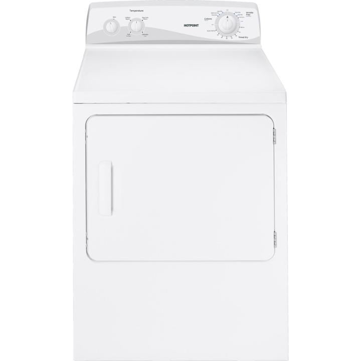 Hotpoint 6.8 Cu. Ft. Capacity Dura Drum Electric Dryer - Htdp120edww