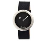 Simplify Unisex The 2200 Black Dial Black Leather-band Watch Sim2202