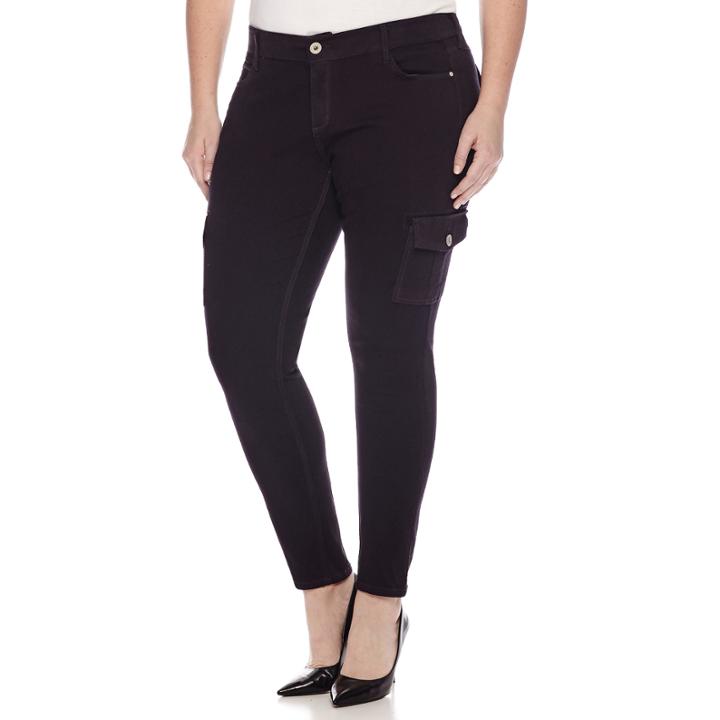 Arizona Twill Cargo Jeggings - Juniors Plus