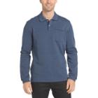 Van Heusen Long Sleeve Heather Tipped Polo
