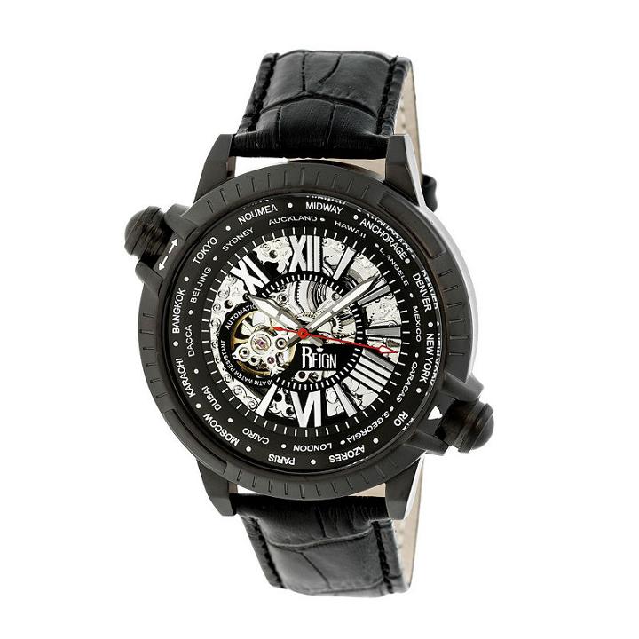 Reign Unisex Black Strap Watch-reirn2102