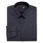 J.ferrar Easy-care Solid Long Sleeve Broadcloth Dress Shirt - Slim