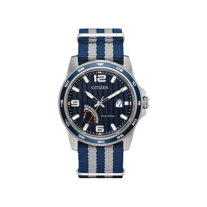 Citizen Mens Blue Strap Watch-aw7038-04l