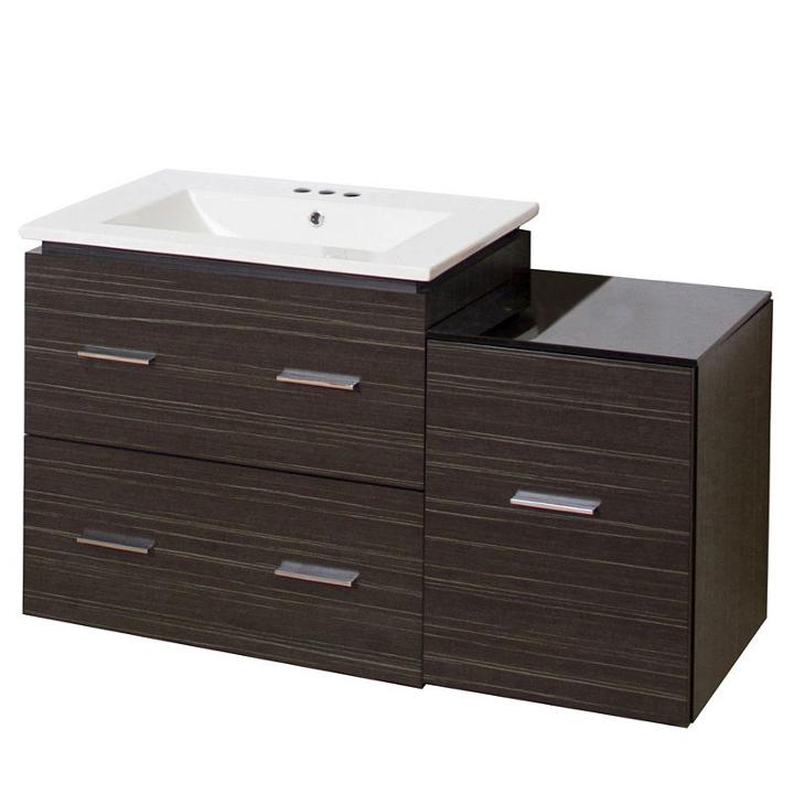 37.75-in. W Wall Mount Dawn Grey Vanity Set For 3h4-in. Drilling