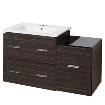 37.75-in. W Wall Mount Dawn Grey Vanity Set For 3h4-in. Drilling