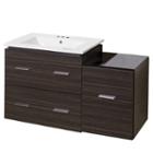 37.75-in. W Wall Mount Dawn Grey Vanity Set For 3h4-in. Drilling