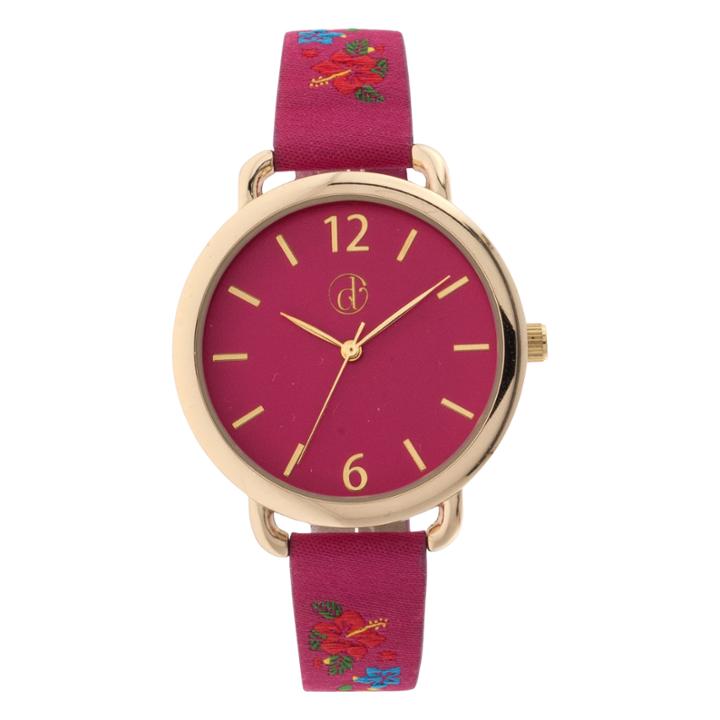 Decree Womens Pink Strap Watch-dcr281pg