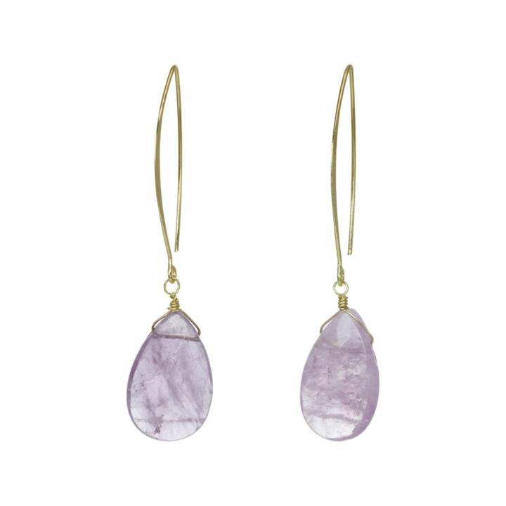 Rox By Alexa Purple Cape May Teardrop Earrings
