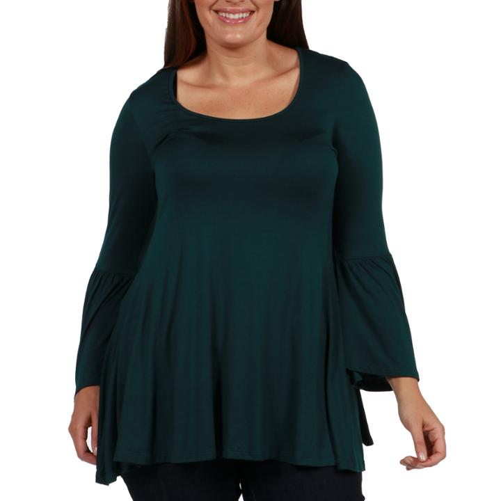 24/7 Comfort Apparel Del Mar Tunic Top - Plus
