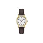 Caravelle Womens Brown Strap Watch-44m112