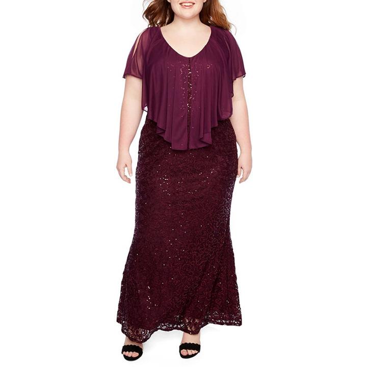 Blu Sage Sleeveless Ball Gown-plus
