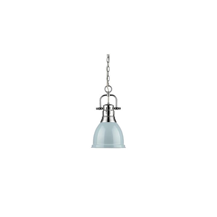Duncan Small Pendant With Chain In Chrome