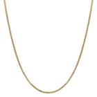 14k Gold Hollow Box 16 Inch Chain Necklace