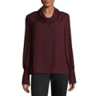 Worthington Bell Sleeve Cowl Neck Blouse