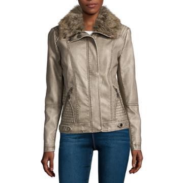 Seb Scuba Long-sleeve Faux-fur-collar Coat