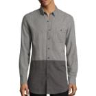 Arizona Long-sleeve Longer-length Colorblock Flannel Shirt