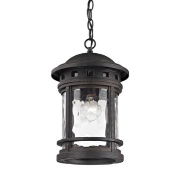 Costa Mesa 1-light Outdoor Pendant In Weathered Charcoal