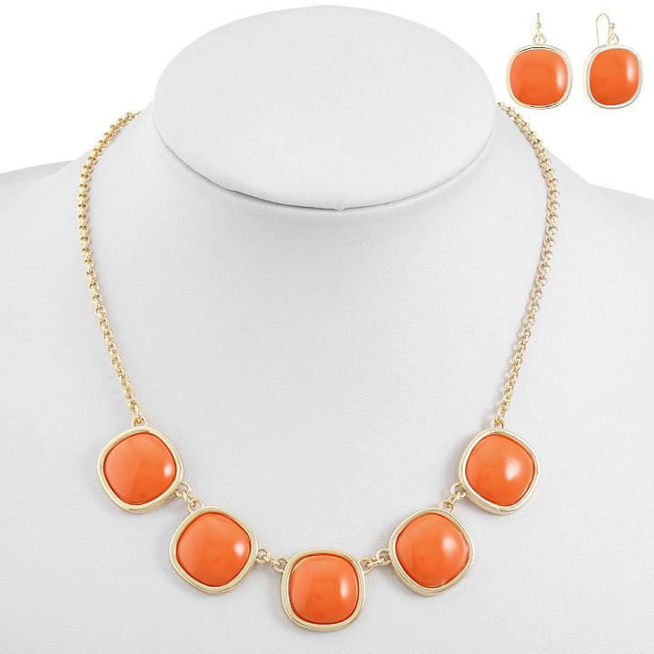 Liz Claiborne Womens 2-pack Orange Jewelry Set