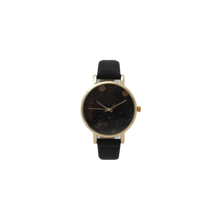Olivia Pratt Womens Black Strap Watch-17347black