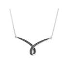 1/4 Ct. T.w. Black Diamond Statement Necklace