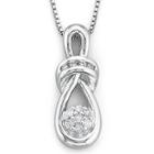 Diamond Pendant 1/10 Ct. T.w. Sterling Silver