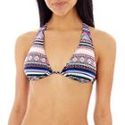 Arizona Tribal Print Tall Triangle Swim Top - Juniors
