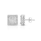 Trumiracle 1 Ct. T.w. Princess White Diamond 10k Gold Stud Earrings