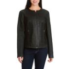 Larry Levine Pu Ponte Quilted Jacket