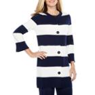 Black Label By Evan-picone3/4 Sleeve Cardigan