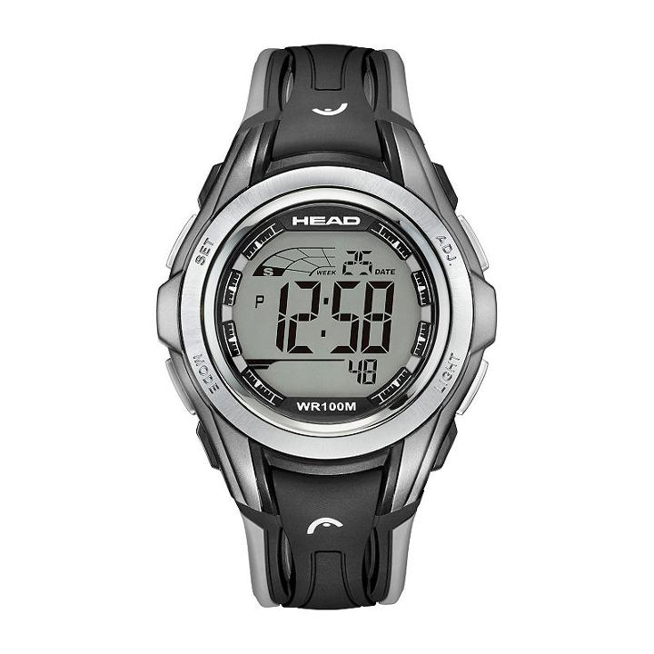 Head Unisex Black Strap Watch-he-108-01
