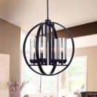 Yuval Oil Rubbed Bronze 19-inch Round Pendant Light