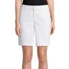 St. John's Bay 10 Woven Bermuda Shorts-petite