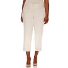Worthington Wide Waistband Cuffed Hem Ankle Pants - Plus