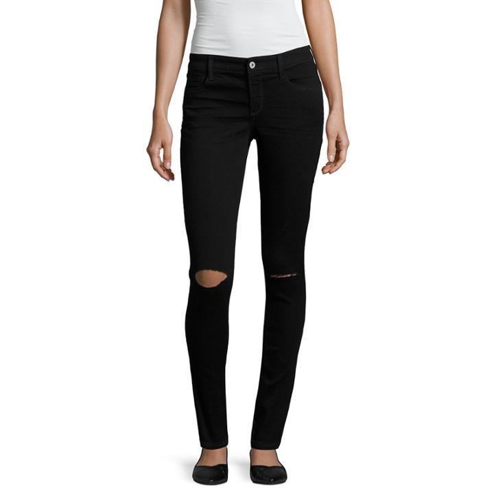Arizona Slit Knee Jeggings-juniors