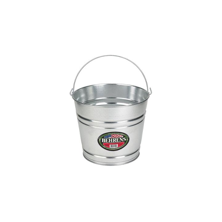 Behrens High Grade Steel 1208gs 8 Qt Silver Galvanized Steel Pail