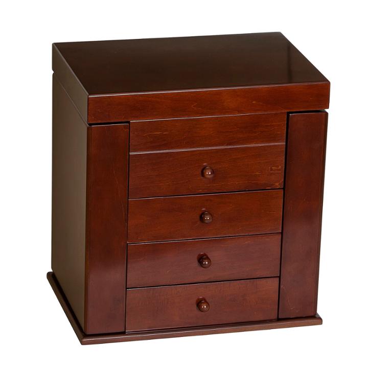 Mele & Co. Wooden Jewelry Box In Walnut Finish