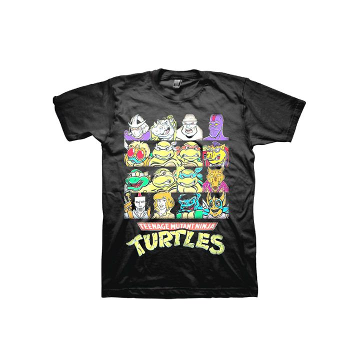 Short-sleeve Ninja Turtles Grid Cotton Tee