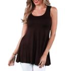 24/7 Comfort Apparel Sleeveless Tunic Knit Tank Top