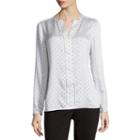 Liz Claiborne Long-sleeve Split-neck Popover Top