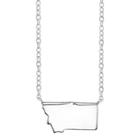 Footnotes Sterling Silver Montana State Necklace