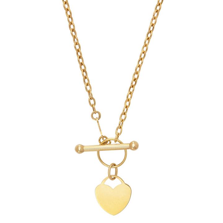 Womens 10k Gold Statement Necklace