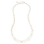 Liz Claiborne Gold-tone 3-row Layered Necklace