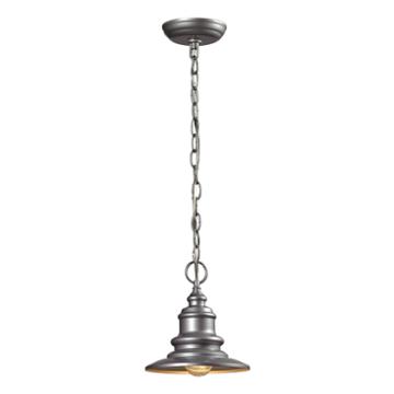 Marina 1-light Outdoor Pendant In Matte Silver