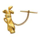 Golf Bag Gold-plated Tie Tack