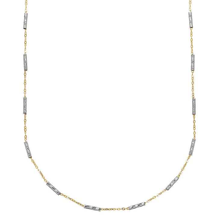 Womens 20 Inch 10k Gold Link Necklace