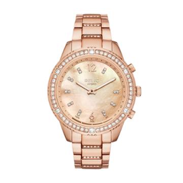 Relic Connected Eliza Womens Rose Goldtone Smart Watch-zrt1002