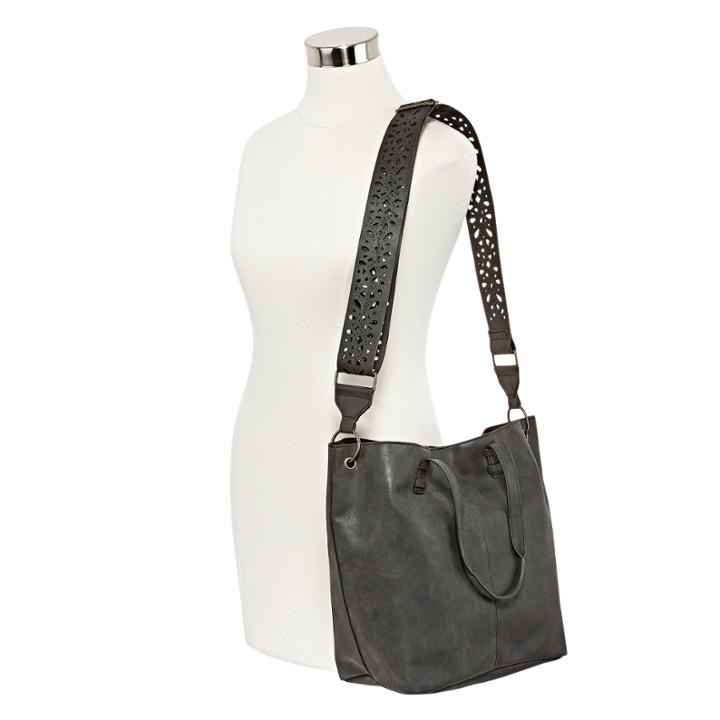 T-shirt & Jeans Laser Cut Strap Tote Bag