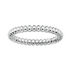 Personally Stackable Sterling Silver Stackable 3.5mm Beaded Ring