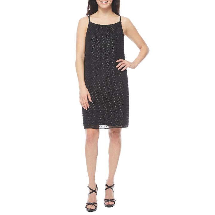 Ronni Nicole Sleeveless Dots Shift Dress